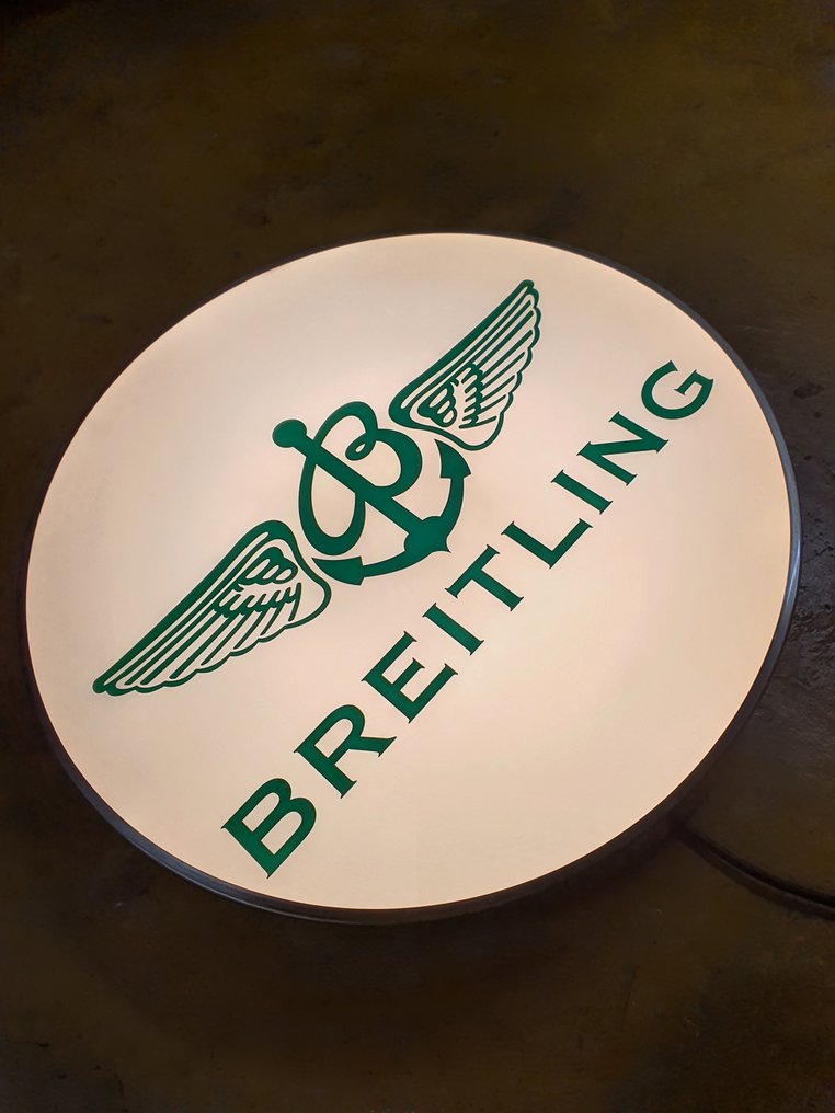 Round Breitling illuminated advertising Sign - Enseigne lumineuse - Acier #4.3
