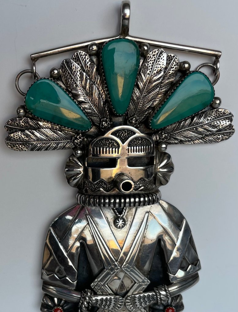 H. Boyd Navajo bolo sterling - Hopi - U.S. #3.2