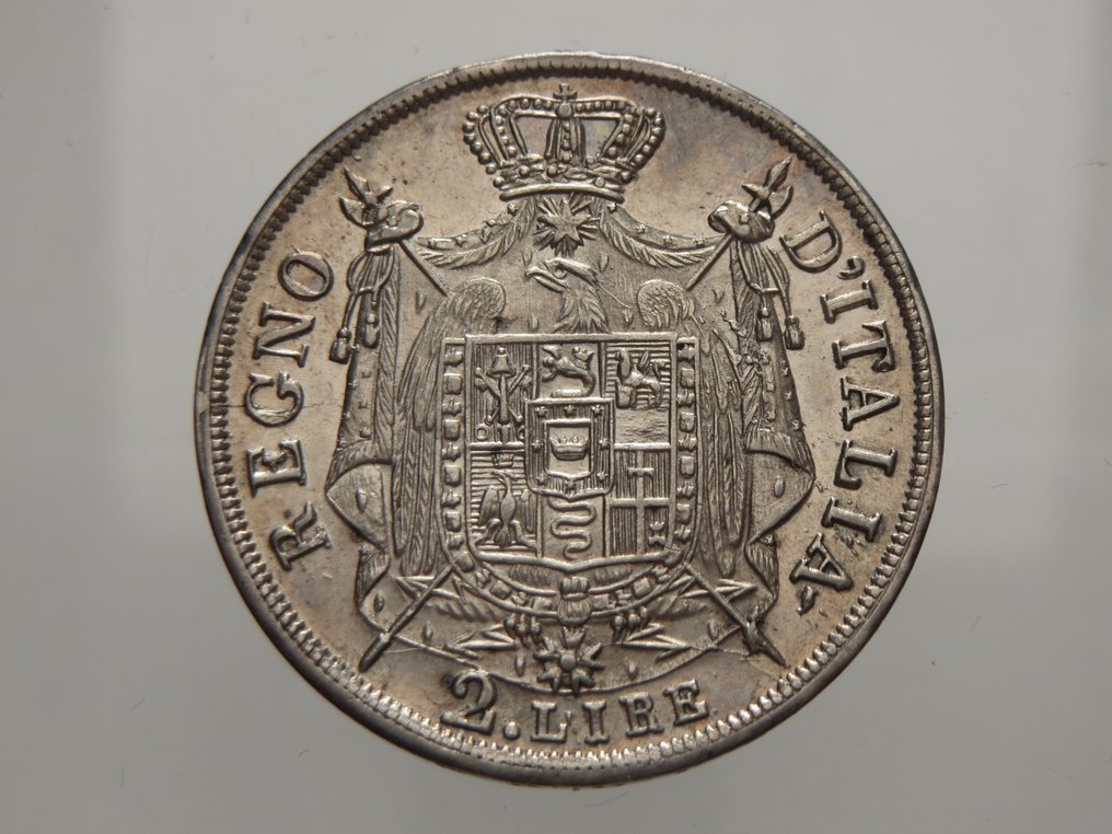 Ιταλία, Βασίλειο (Ναπολεόντειο) Napoléon I (1804-1814). 2 Lire 1810 Milano II Tipo #2.1