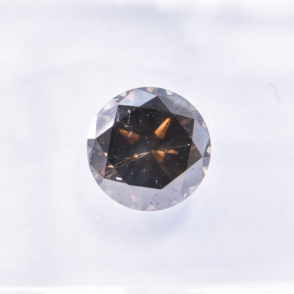 沒有保留價 - 1 pcs 鑽石  (天然彩色)  - 1.15 ct - 圓形 - Fancy dark 淡綠色, 淡灰色 黃色 - SI1 - 國際寶石學院（International Gemological Institute (IGI)） - VG #1.0