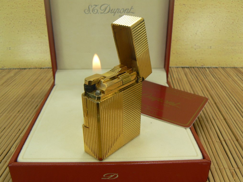 S.T. Dupont - Ligne 1 - Isqueiro de bolso - Banhado a ouro #4.3