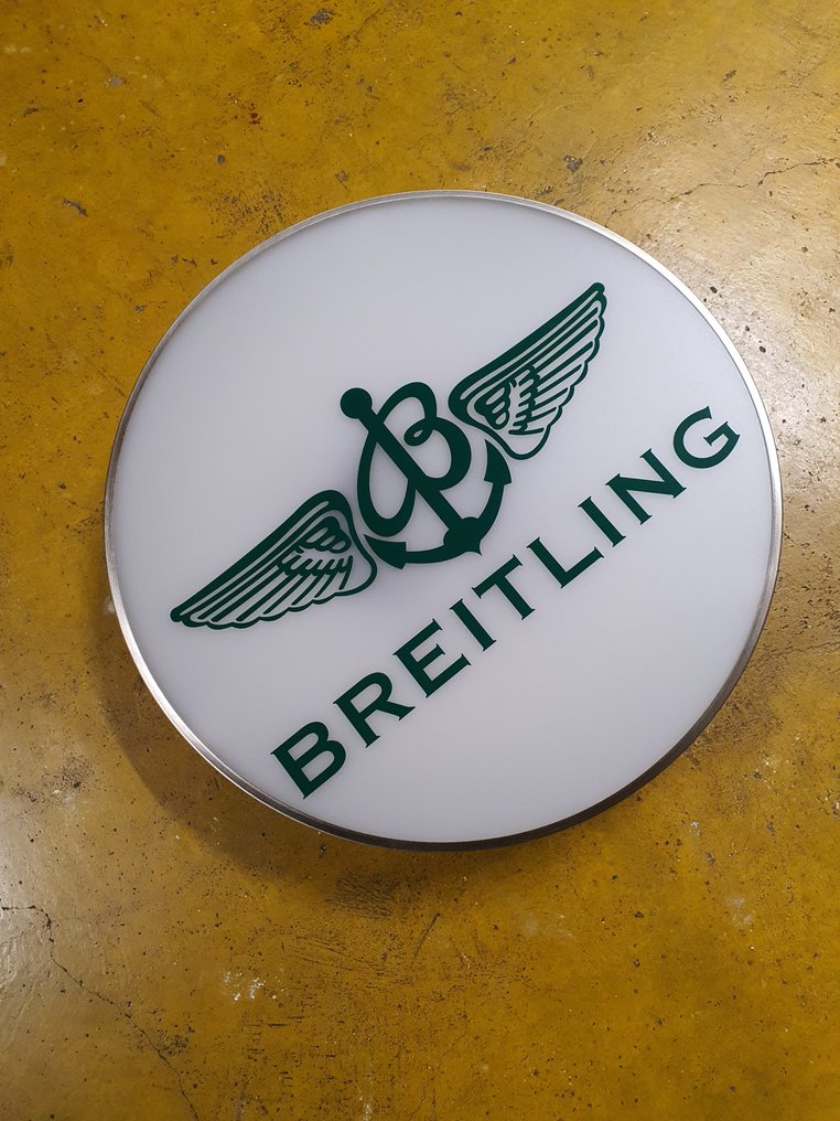 Round Breitling illuminated advertising Sign - Enseigne lumineuse - Acier #3.2