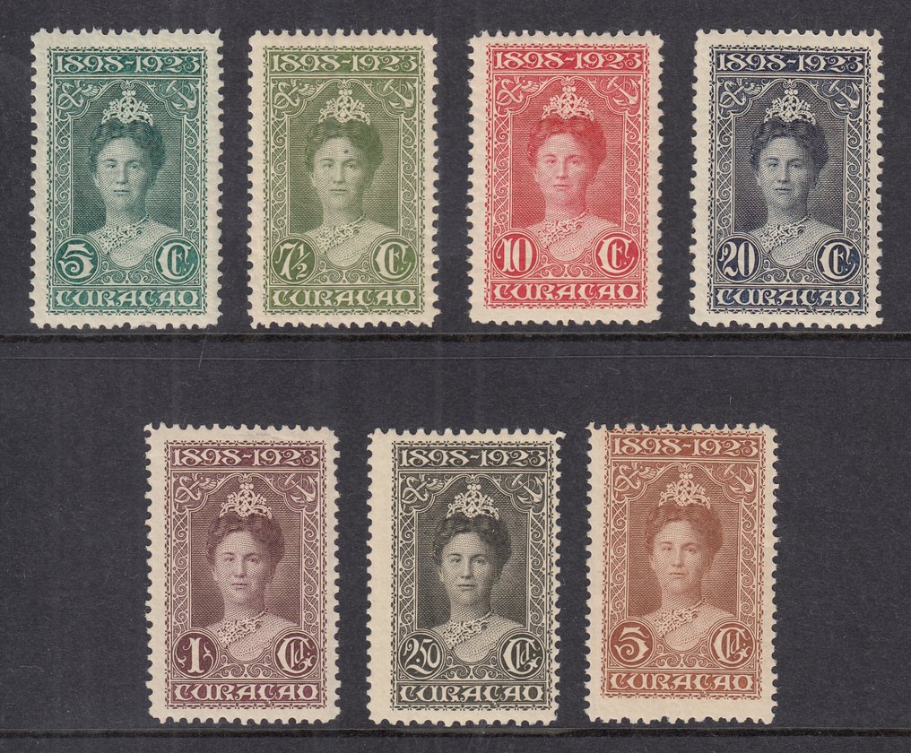 库拉索 1923 - 威廉明娜女王的执政纪念日 - NVPH 75/81 #1.0