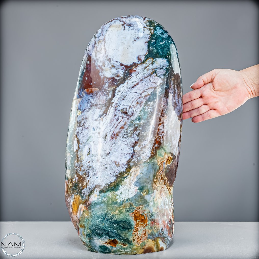 Φυσικό Ocean-Jasper σε ελεύθερο σχήμα – Φυσική τέχνη στην ομορφότερη μορφή της. Ελεύθερη μορφή- 27682.72 g #1.0