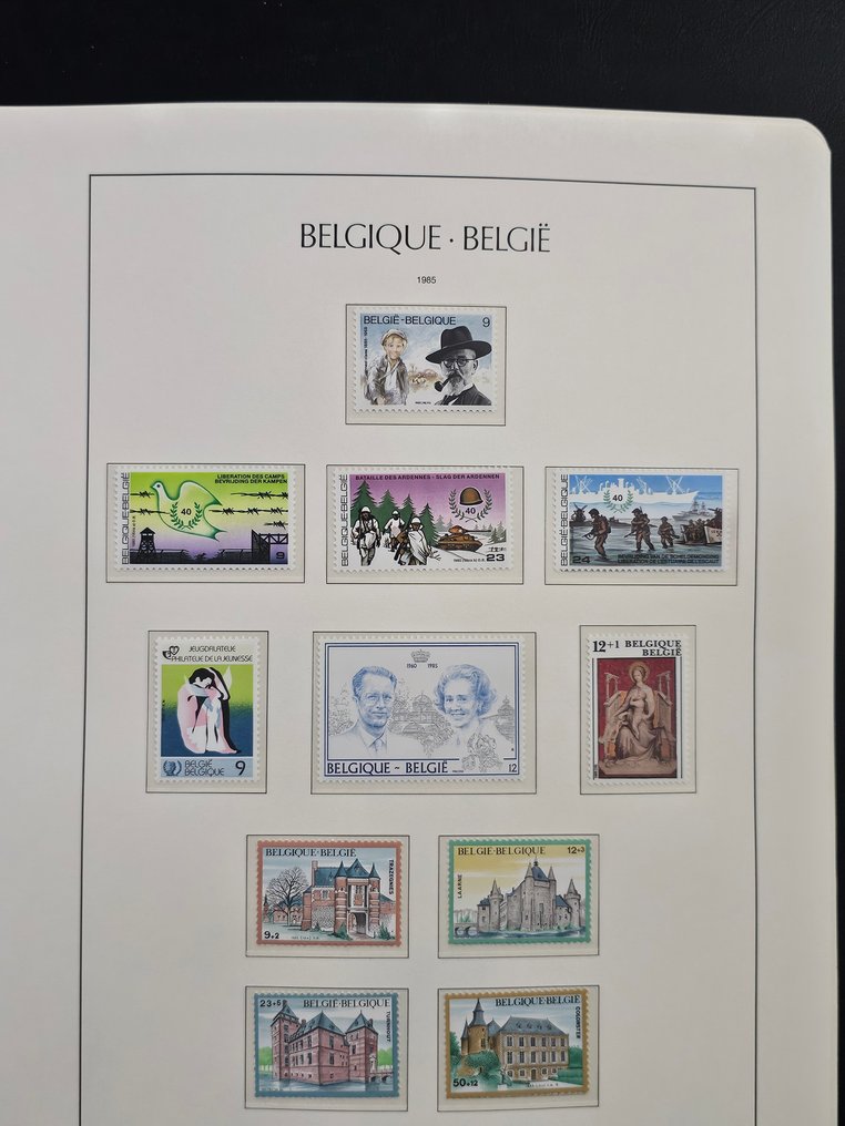 Belgio 1985/1999 - Album Leuchtturm LX completamente riempito, inclusi i libretti. Valore di affrancatura molto alto: #4.3