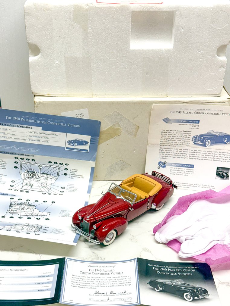 Franklin Mint 1:24 - Model car - 1940 Packard Custom Convertible Victoria #3.2