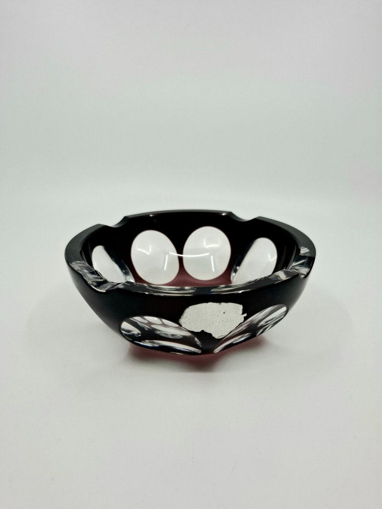 Val Saint Lambert - 烟灰缸 - 水晶 - 贴纸 #1.0