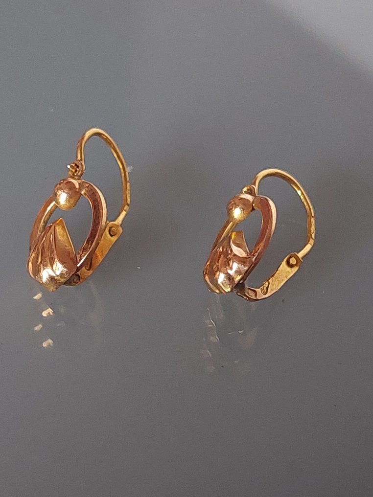 χωρίς τιμή ασφαλείας - Σκουλαρίκια - 19,2 kt. Κίτρινο χρυσό - Παλαιά πορτογαλική κοσμηματοποιία #3.2