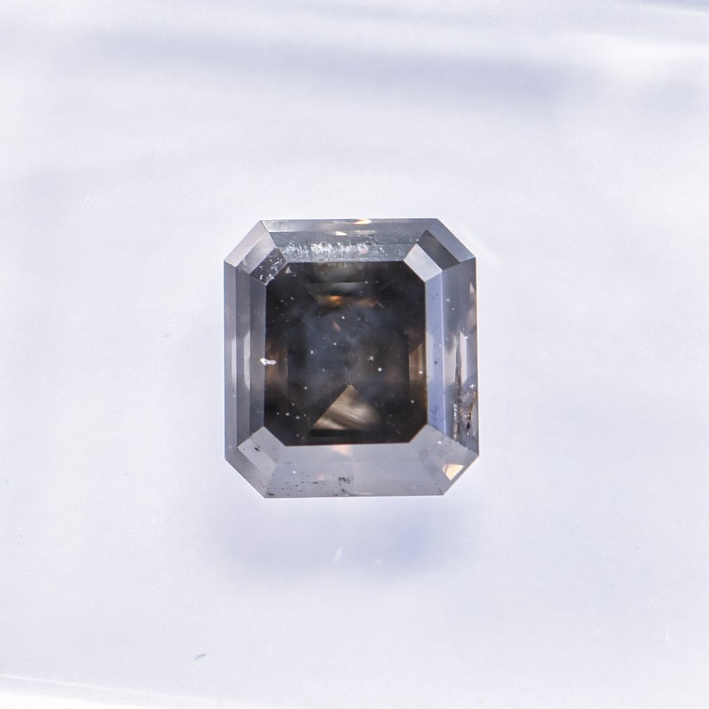 χωρίς τιμή ασφαλείας - 1 pcs Διαμάντι  (Φυσικού χρώματος)  - 1.12 ct - Σμαράγδι - Fancy dark Γκρίζο - SI2 - International Gemological Institute (IGI) - VG VG #4.3