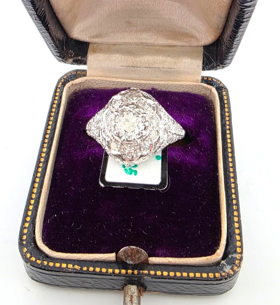 戒指 白金 - 1.20ct. tw. 钻石 (天然) - 钻石 #1.0