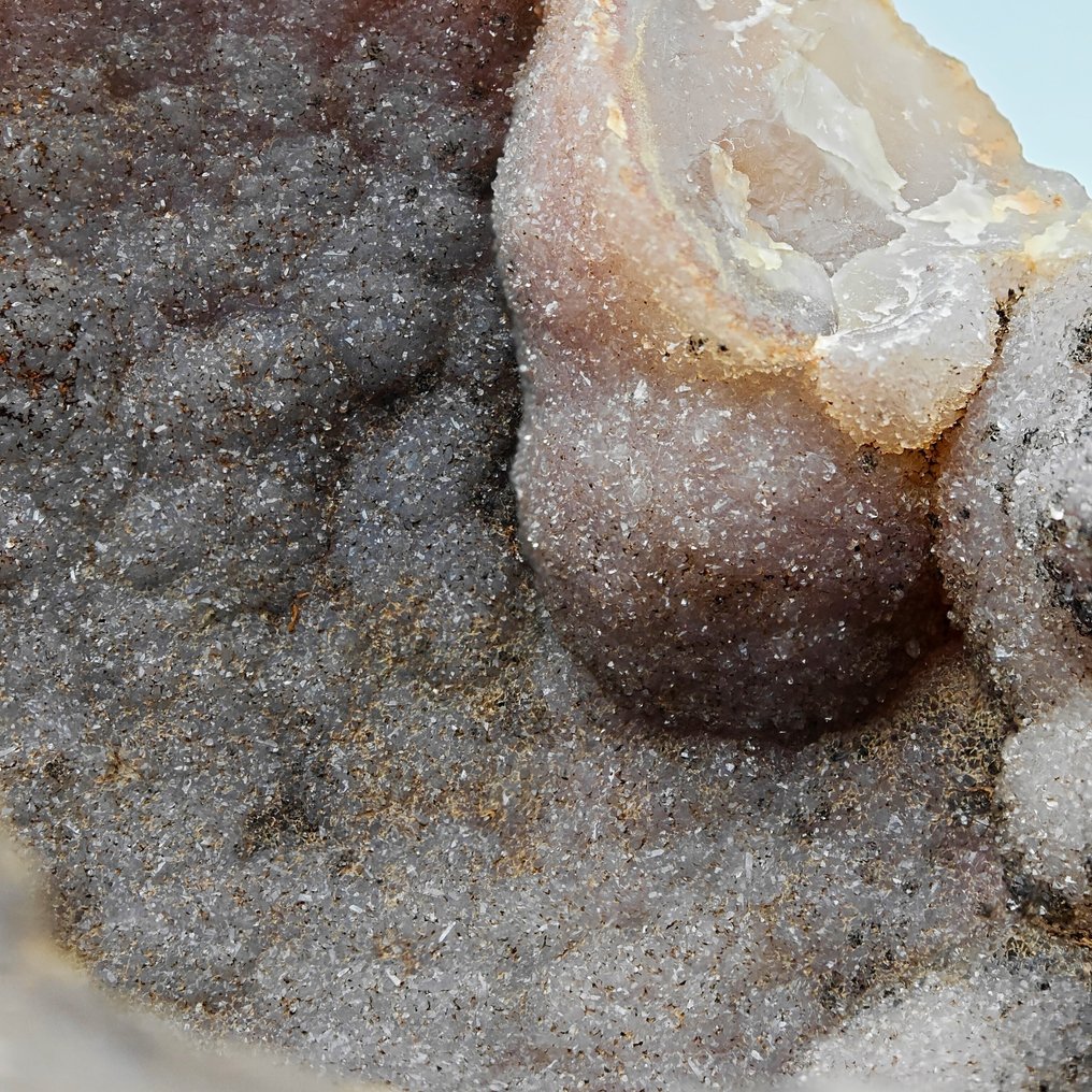 GEODE CALCEDONIO ROSATO in AGATA, esztétika Geoda - Magasság: 134 mm - Szélesség: 105 mm- 707 g #3.2