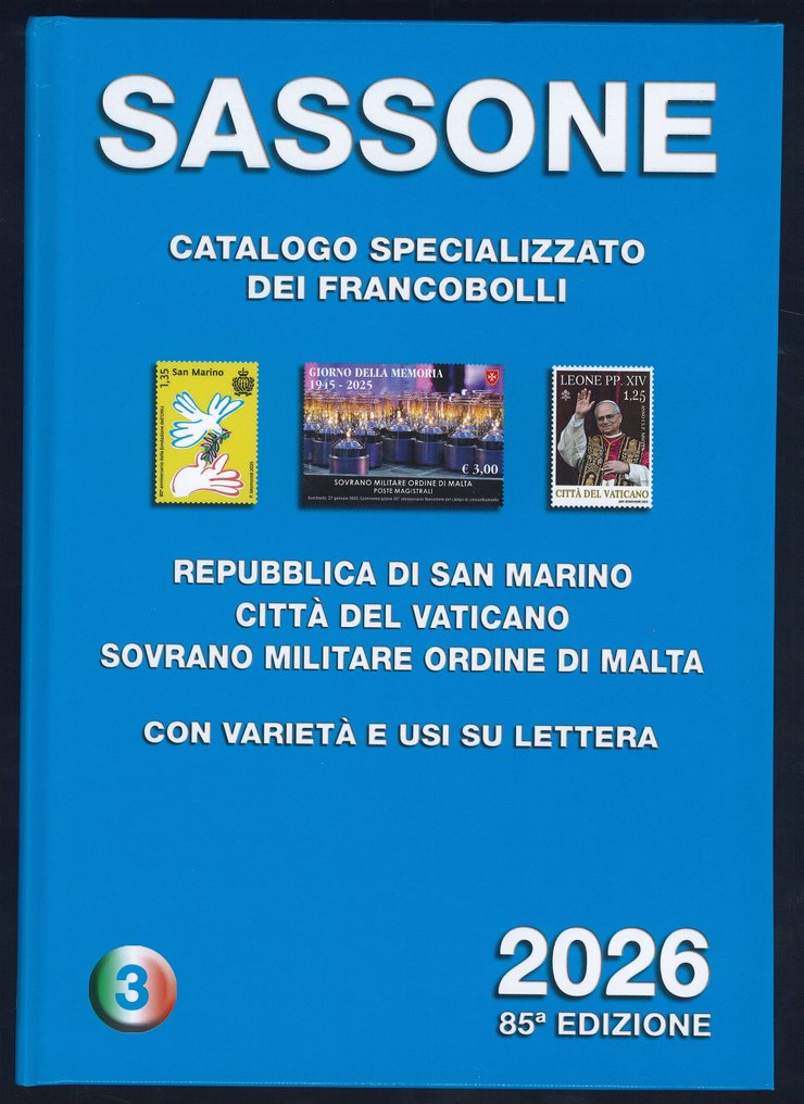 意大利  - SASSONE 目录 第1卷 + 第2卷 + 第3卷 2026年新版 #2.1