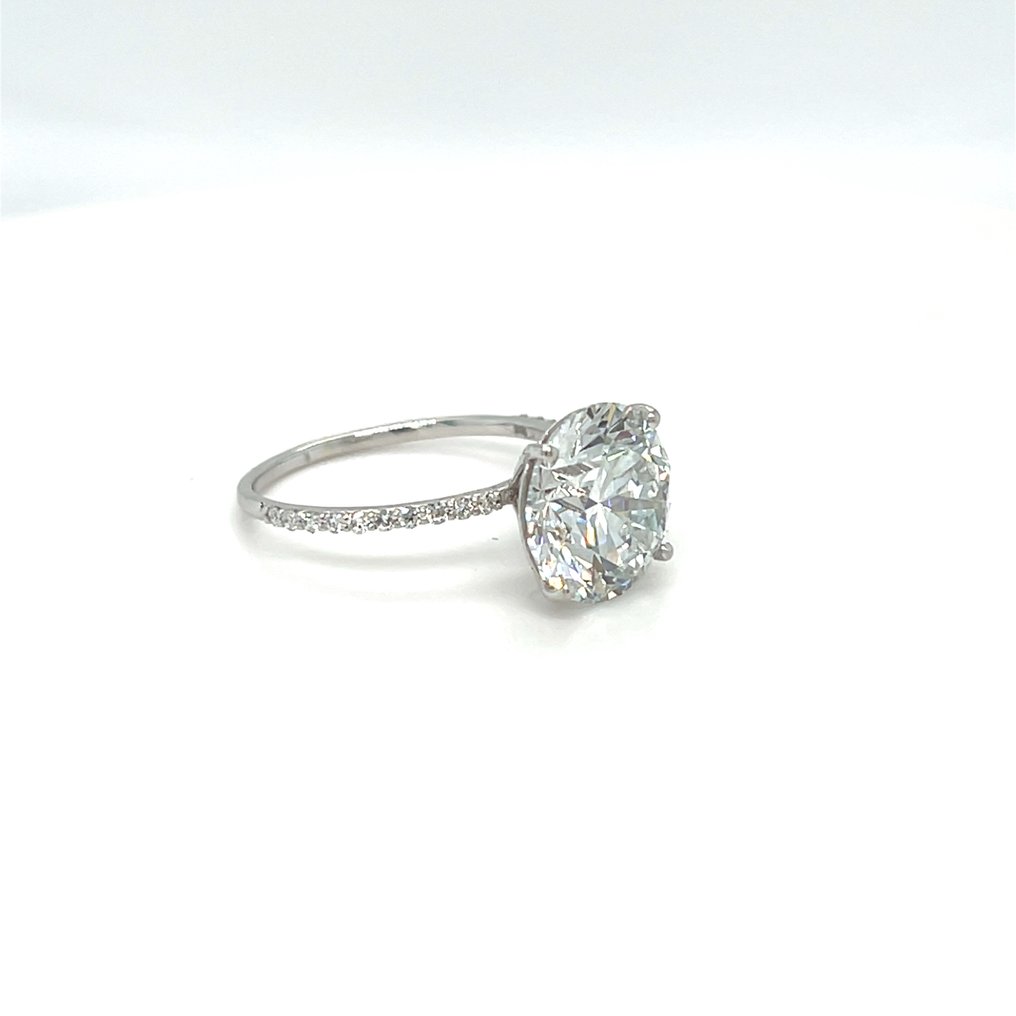 Ring - 14 karaat Witgoud - 5.24ct. tw. Diamant (Lab-grown) - Diamant #4.3