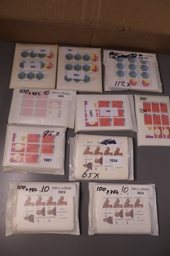 Netherlands 1965/1975 - Large lot in bundles in box. - Tussen NVPH 854 - 1083 #1.0