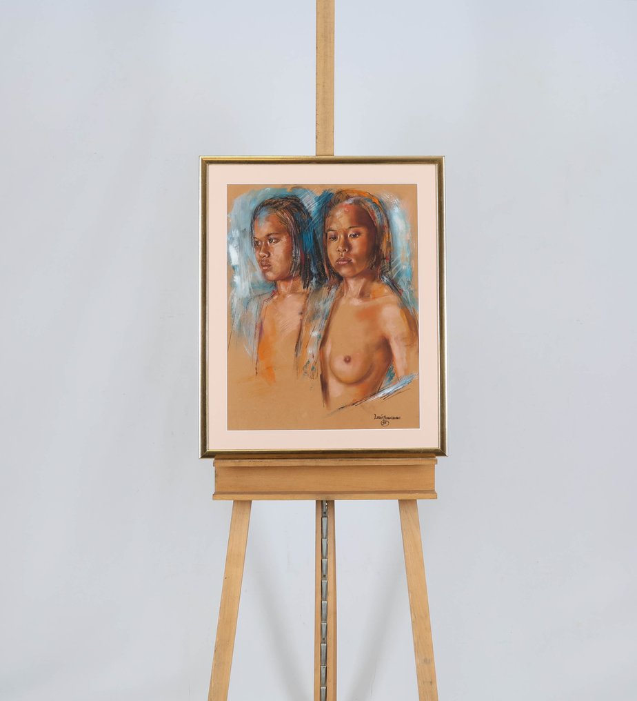 Louis Nagelkerke (1949) - Twee Balinese vrouwen #2.1