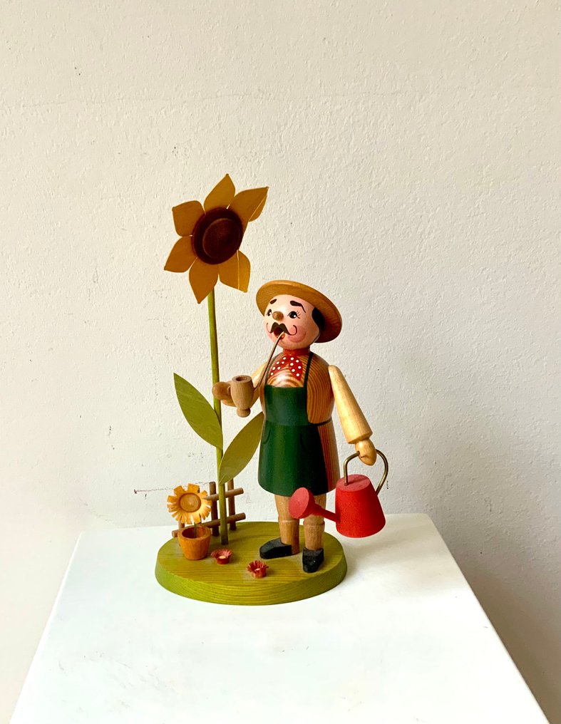 Χριστουγεννιάτικο στολίδι Stephan Mothes - κηπουρός - Ξύλο - Ερζγκεμπίργκερ περίπου το 2010. #1.0