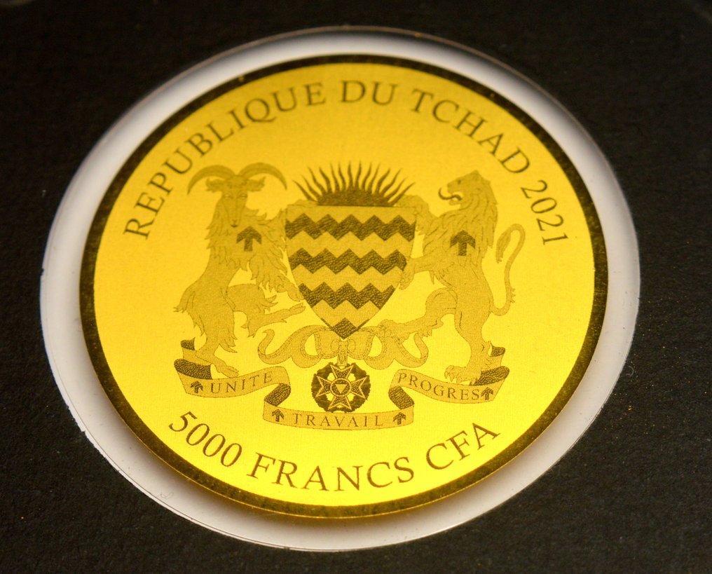 乍得. 5000 Francs 2021 Polar Zone 1/200oz (.999)  (没有保留价) #2.1