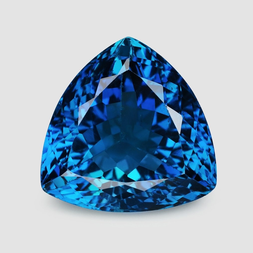 1 pcs  藍色 黃玉  - 36.69 ct - 國際有色寶石協會 (ICA GemLab) - 伦敦蓝黄玉 #1.0