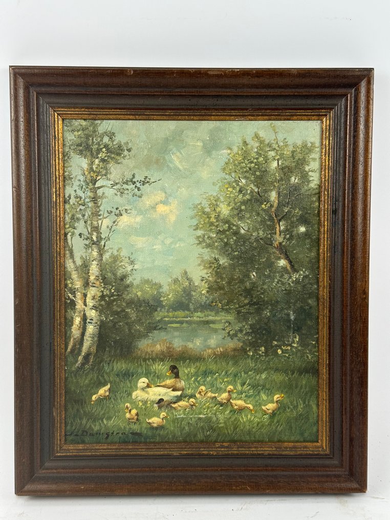 J. Damstra (1898-1986) - Ducks by the water #3.2