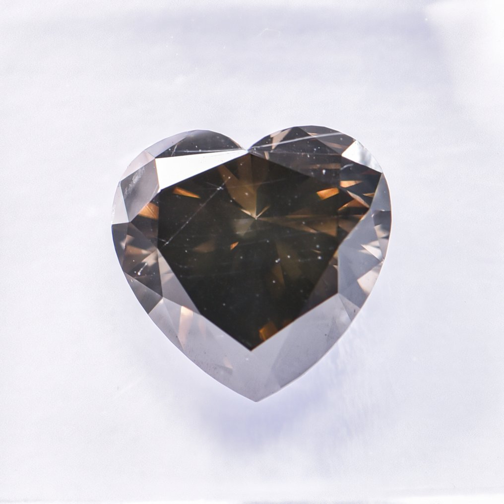 Ei pohjahintaa - 1 pcs Timantti  (Luonnonvärinen)  - 2.05 ct - Sydän - Fancy dark Vihertävä Harmaa - SI2 - Kansainvälinen gemologinen instituutti (IGI) - VG VG #1.0