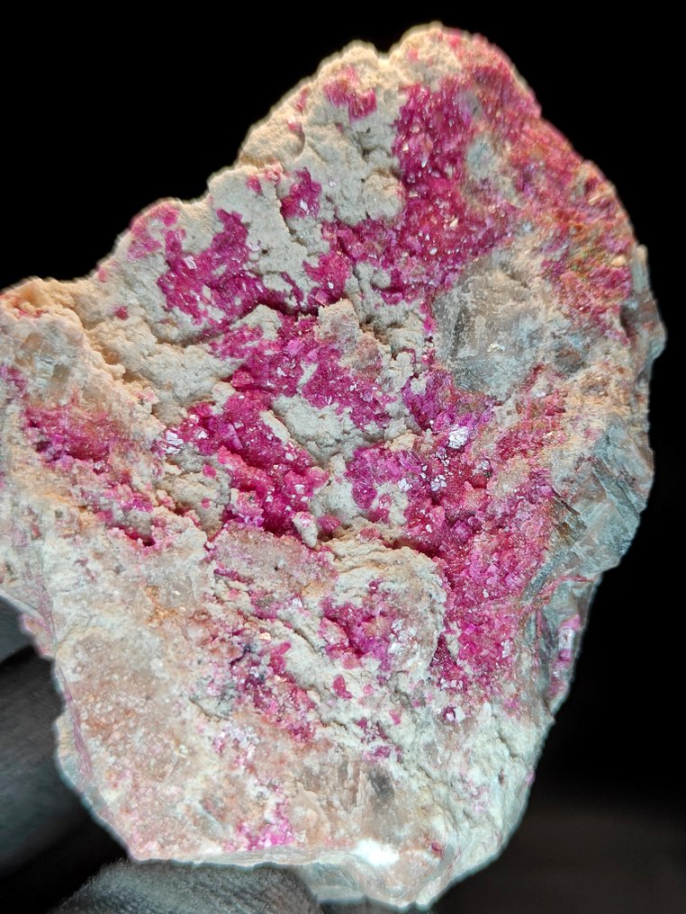 Cobaltoan Calcite & Malachite Crystals on matrix - Height: 7 cm - Width: 7 cm- 326 g #1.0