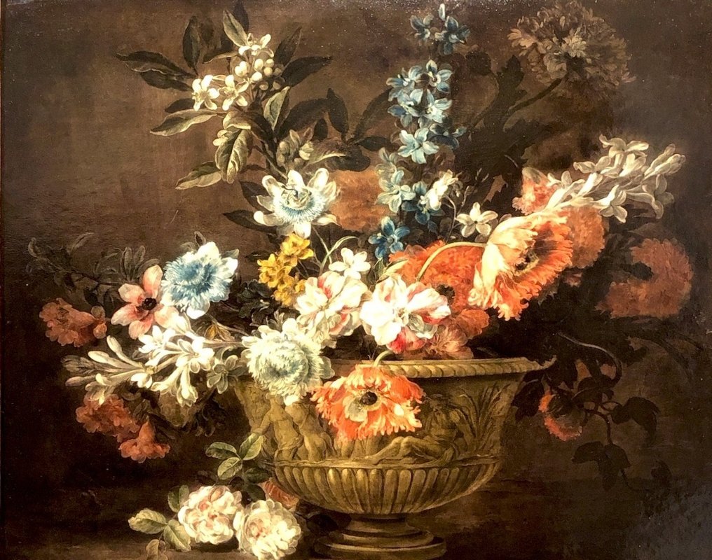 Scuola francese (XIX), Da Monnoyer - Pièce florale #2.1