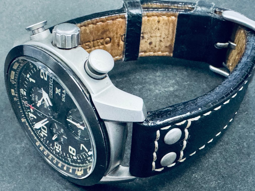 Seiko - Solar Chronograph - No reserve price - V176-0AG0 - Men - 2010-2020 #4.3