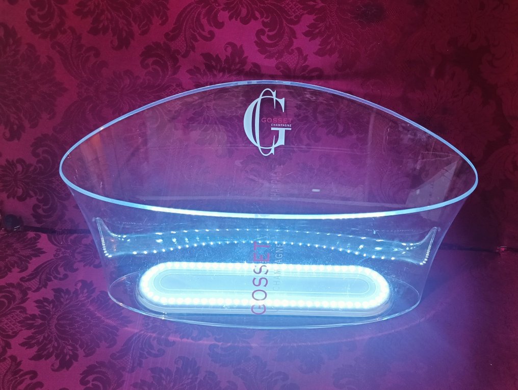 Samppanjan jäähdytin -  Gosset Champagne - suuri samppanjalämmitin led-valoilla, Italesse - akryyli - Ei varauksia #4.3