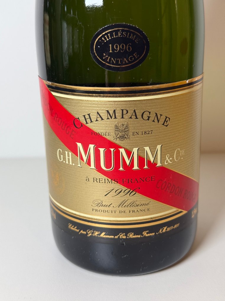 1996 G. H. Mumm, Cordon Rouge - Σαμπάνια Brut, Vintage - 1 Î¦Î¹Î¬Î»Î· (0,75L) #2.1