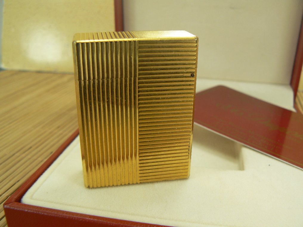 S.T. Dupont - Ligne 1 - Isqueiro de bolso - Banhado a ouro #2.1