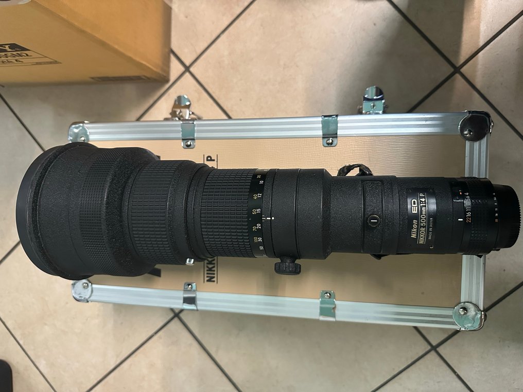 Nikon Nikkor ED 500mm f/4 P + teleconverter TC-14B Teleobiektyw #1.0