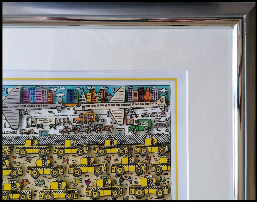 James Rizzi (1950-2011) - There Are No Two Cabs Alike #3.2
