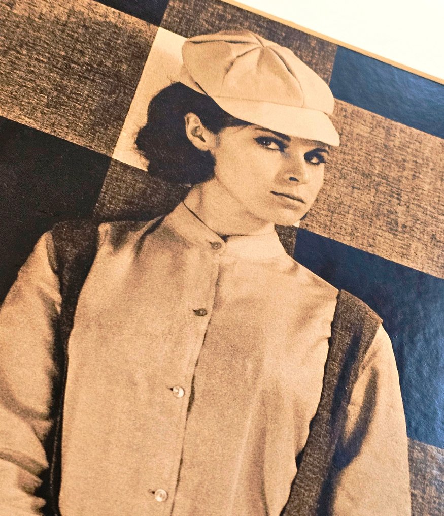 Michael Joseph (1941-) - Autumn fashion shoot, pretty brunette with trendy sixties attire #2.1