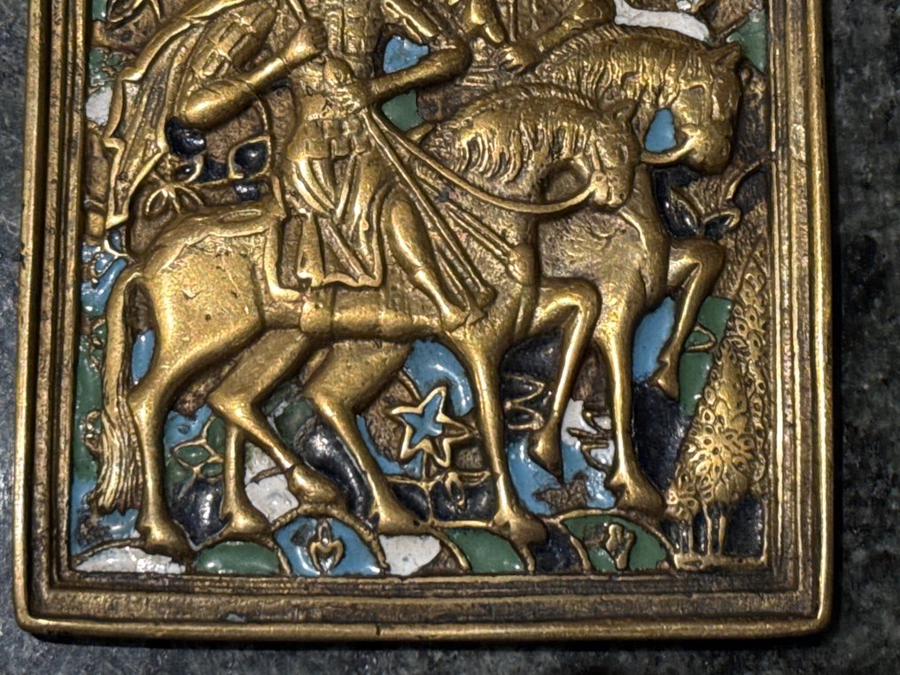 Icon - Boris and Gleb - Bronze, Enamel #2.1