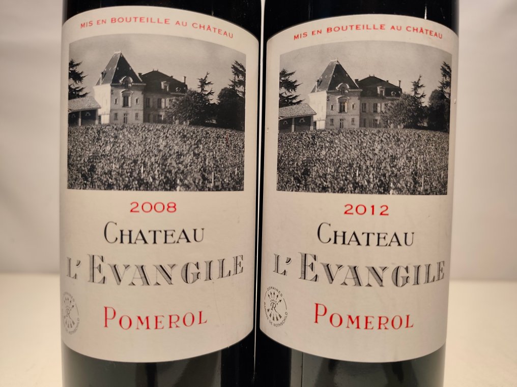 2012 & 2008 Chateau L'Evangile - 波美侯 - 2 Bottles (0.75L) #2.1