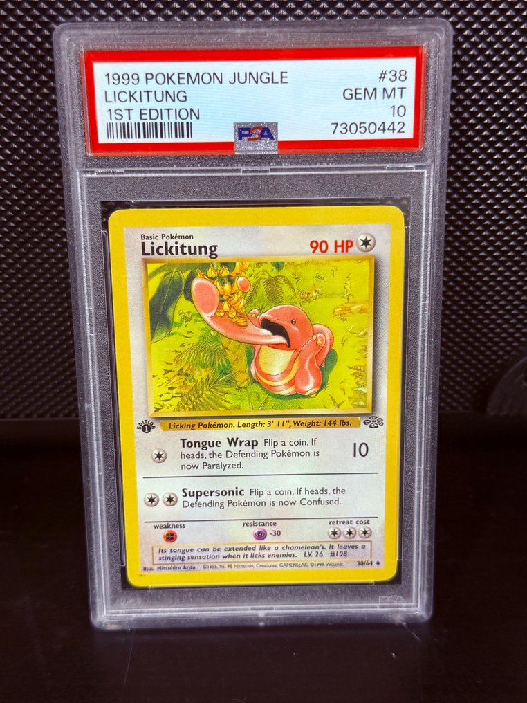 Pokémon - 1 Graded card - Lickitung 38 Primera edición - PSA 10 - Various sets #1.0
