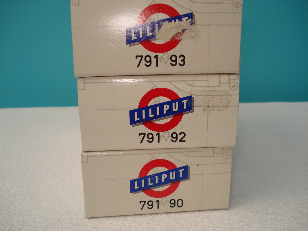 Liliput H0e - 791 90   791 92   791 93 - Godsvagn för modelltåg (3) - smalspår - ÖBB #4.3