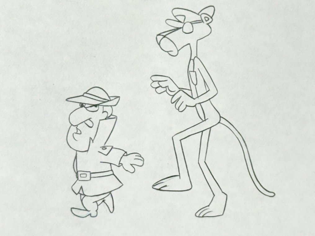 The Pink Panther Show (1970) - 1 Alkuperäinen animaatiopiirros Inspector Clouseausta #1.0