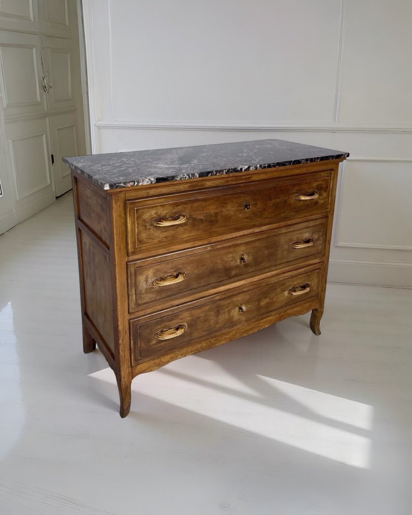 抽屉柜 - 胡桃木, 木, 黄铜, 大理石 #3.2