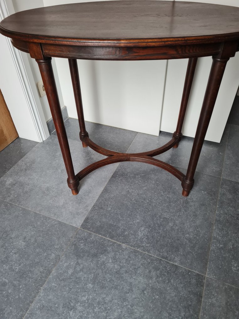 桌 - 优雅的椭圆形桌子 - 新艺术运动/青年风格 - 木 #3.2