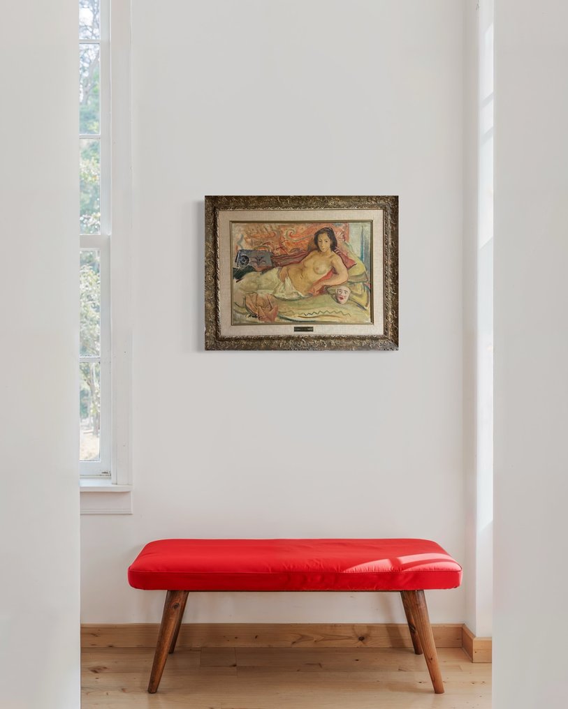 Contardo Barbieri (1900-1966) - Nudo di donna con maschera #4.3