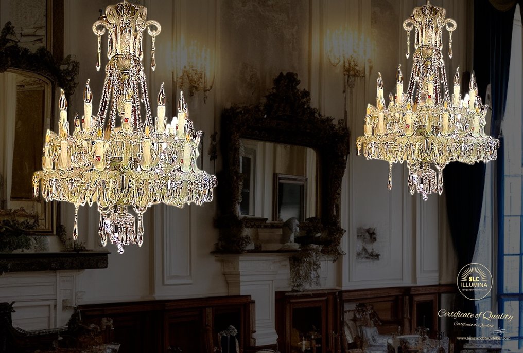 SLC Illumina - MG - Csillár (2) - Melodia 24Luci - Kristály - Barokk csillárok #4.3