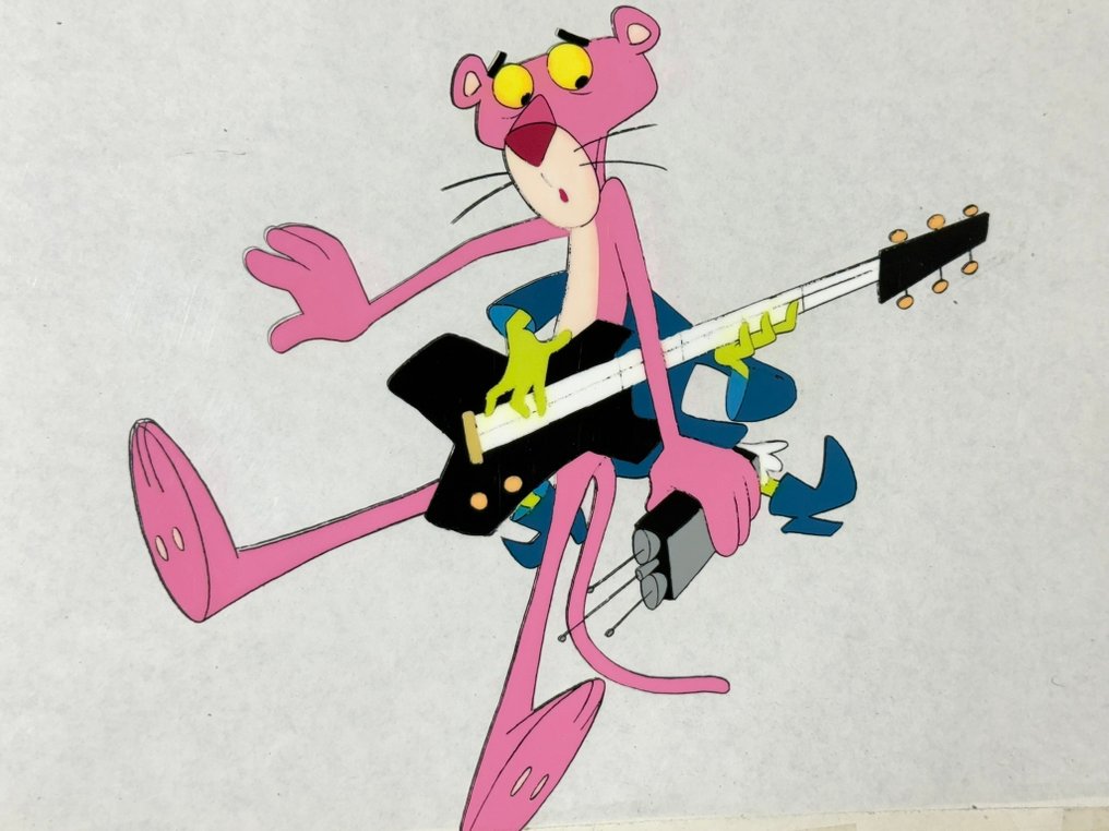 DePatie & Friz Freleng - Original animation cel and drawing of Pink Panther - The Pink Panther Show #2.1