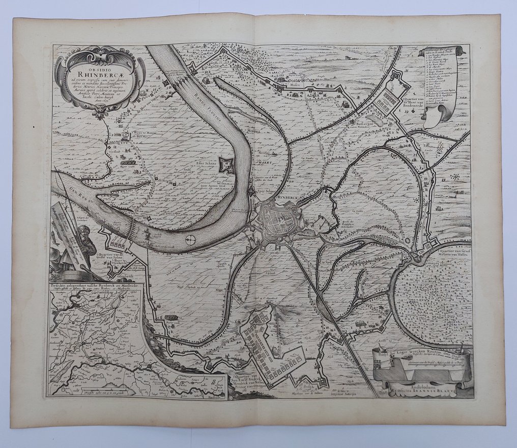 Tyskland - Rhijnberg; J. Blaeu - Obsidio Rhinbercae - 1551-1560 #1.0