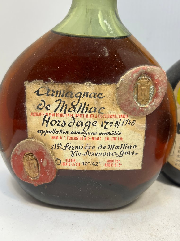 Etchart, Marie Bastide, J. de Malliac - Hors d'Age, 3 Star + Vieille Réserve  - b. Δεκαετία του 1970 - 75cl - 3 μπουκαλιών #1.0