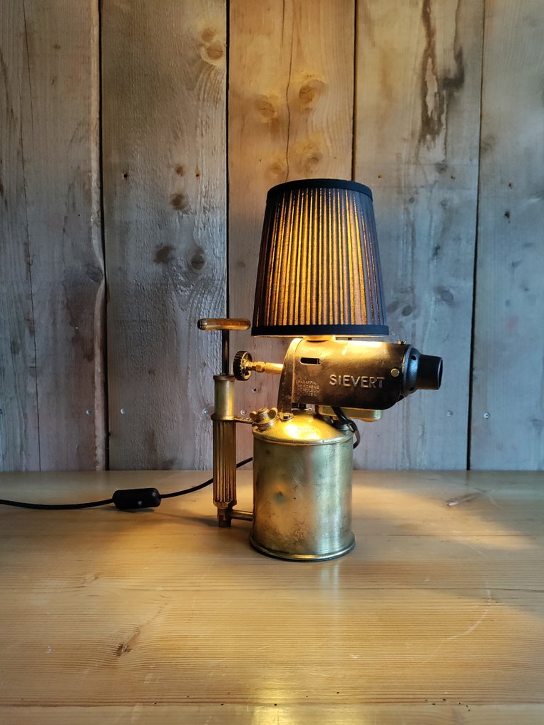 Lamp - Messing, IJzer - Lamp benzinebrander #4.3