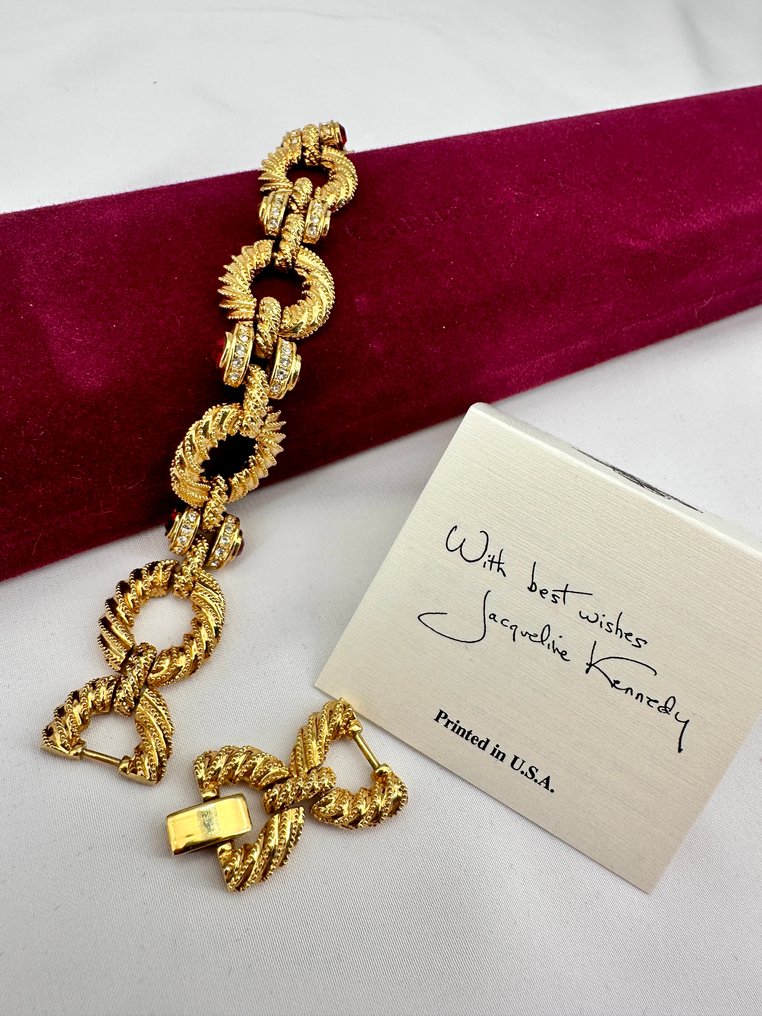 Camrose & Kross - JBK - Jacqueline Kennedy 'Twisted Links' rannekoru – kultapäällystetty - Rannekoru #1.0