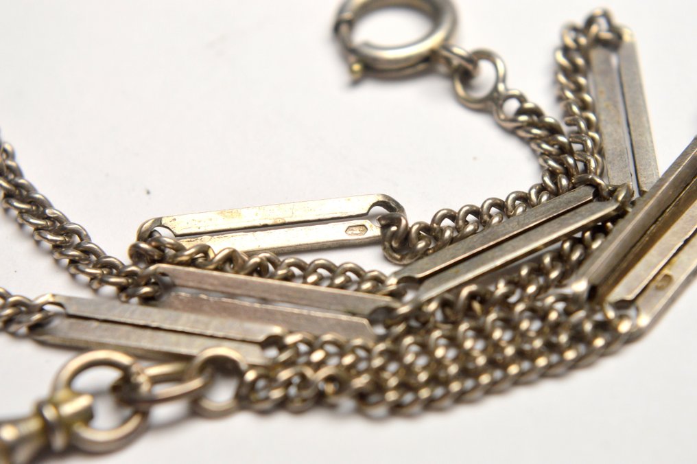 800 Argento - Catenina - Moschettone per orologio da tasca #4.3