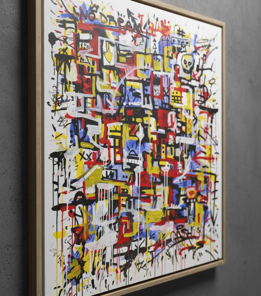 Omhie (1986) - System Overload - XL - Materic Neo-Expressionism · Street Art #2.1