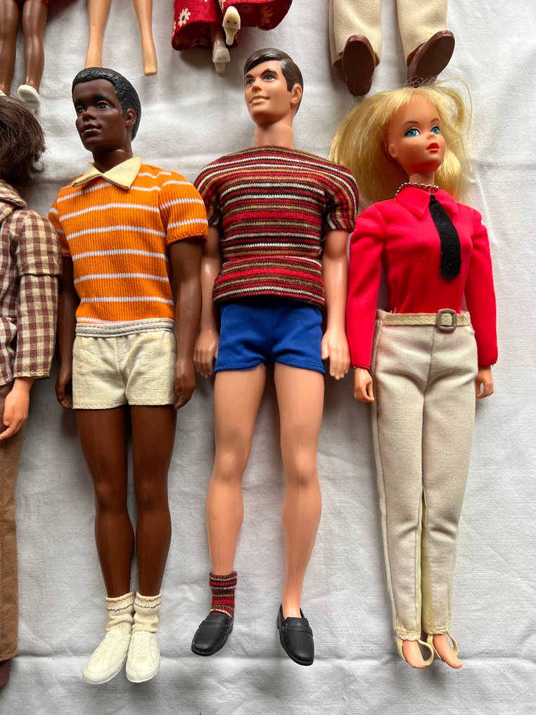 Mattel - Statuetta - Vintage Barbie en Ken poppen set (15) - Plastica, Tessuto #4.3